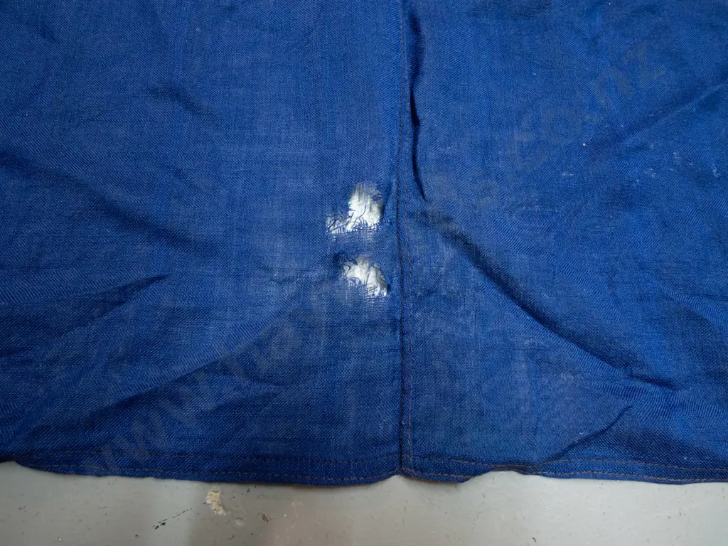 very large New Zealand flag with rope and toggle - has "Sargood Son & Ewen" written on binding. Staining, wear and holes Image 1++