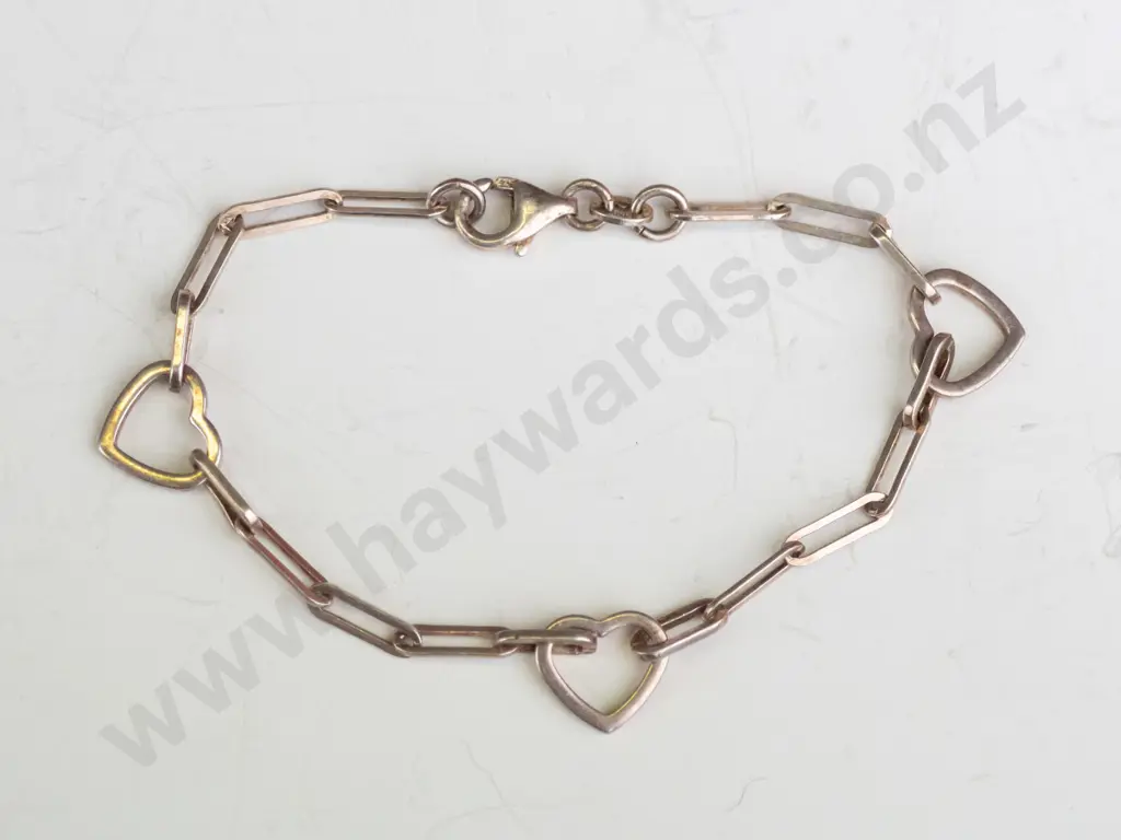 silver link bracelet stamped 925 Image 1++