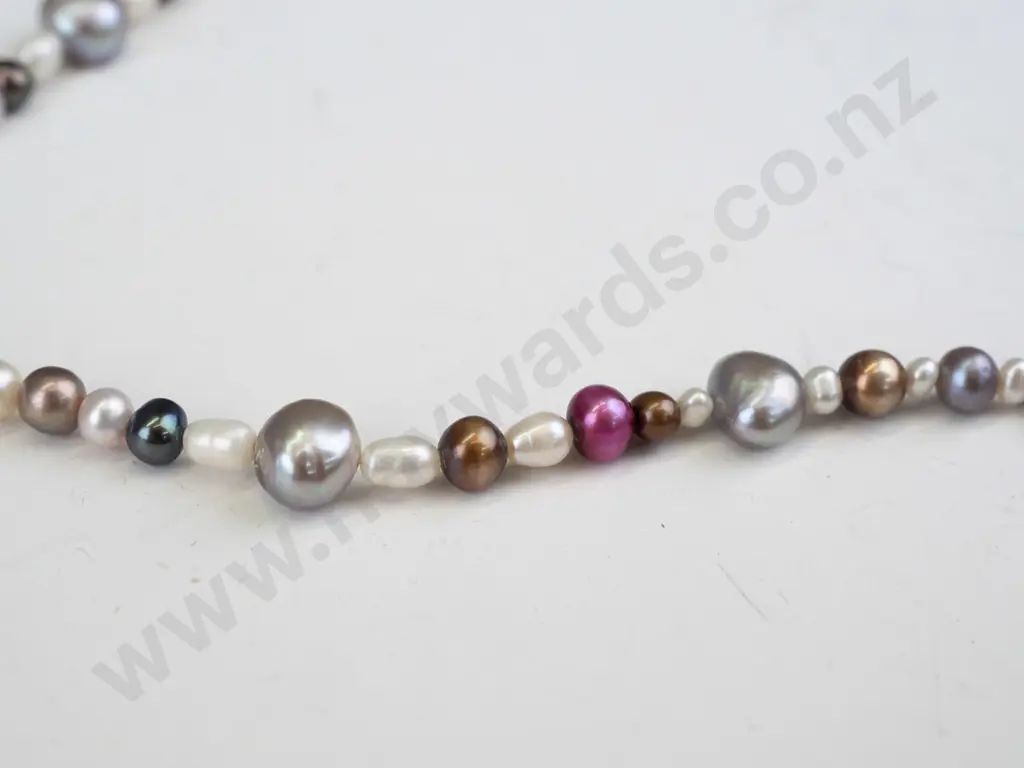 freshwater coloured pearl necklace Image 1++