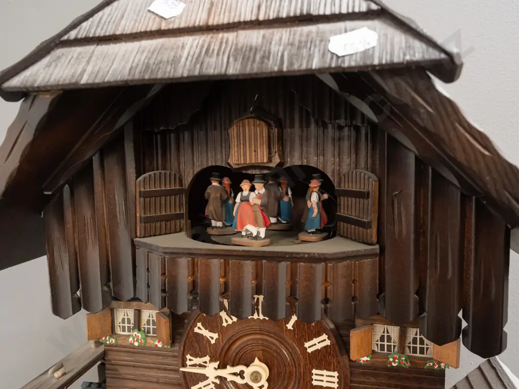 Reuge Swiss made musical cuckoo clock (Happy Wanderer / Edelweiss) H-460 W-410 - going Image 1++