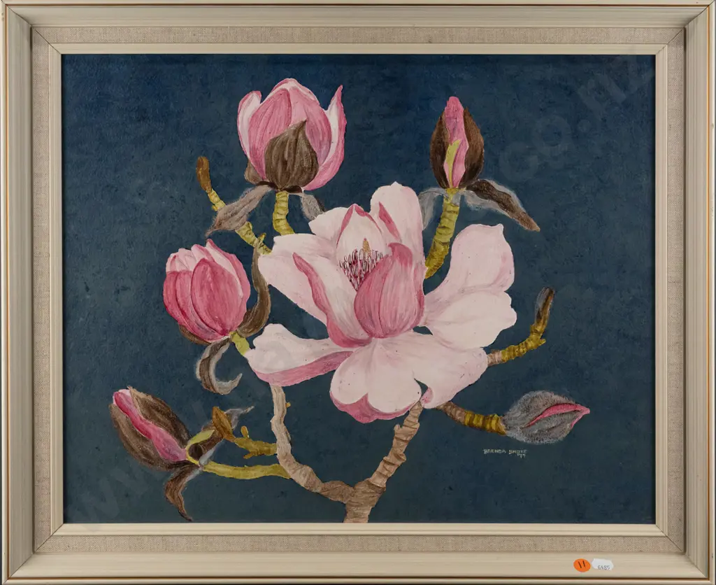 Brenda Shore '77 - framed acrylic "Magnolia campbellii" H390 W490 Image 1++