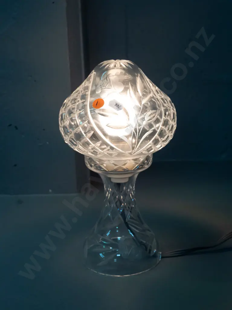 cut crystal 2-piece table lamp H-270 Image 1++