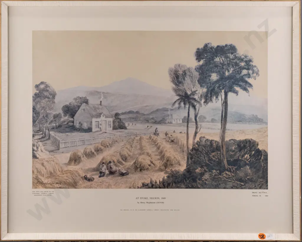 framed historic Nelson print H280 W430 Image 1++