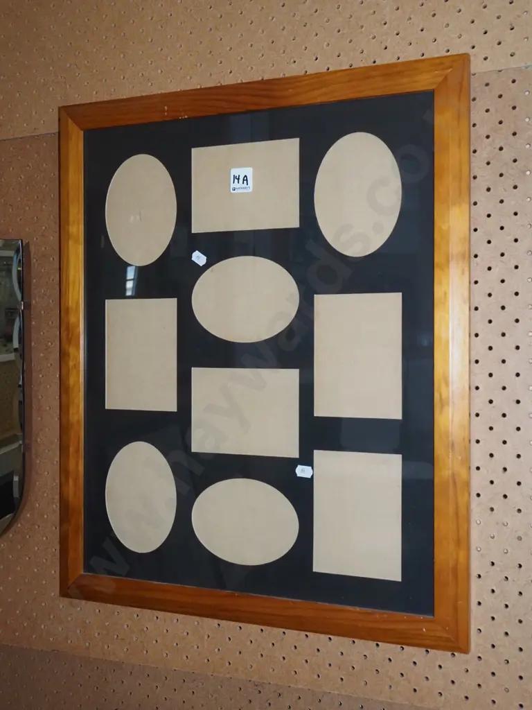 wooden framed with multi photo mat Image 1++