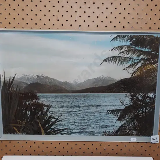 framed print - Lake Kaniere - some damage