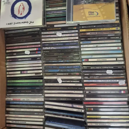 box of CDs