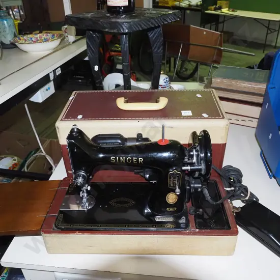 table top Singer sewing machine