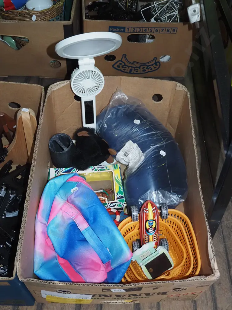 box; childrens toys, desk lamp, neck support etc Image 1++