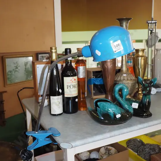 clamp mounted adjustable desk lamp