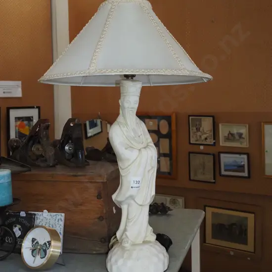 Asian figural table lamp H520