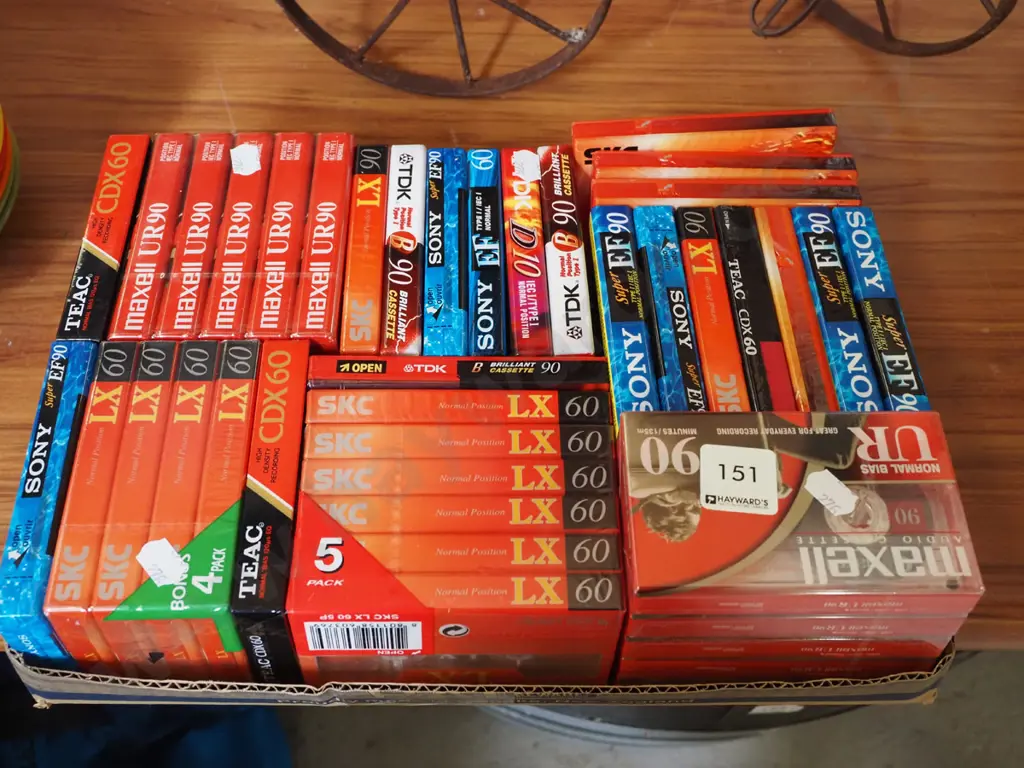 box of unused tape cassettes Image 1++