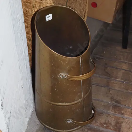 brass coal scuttle