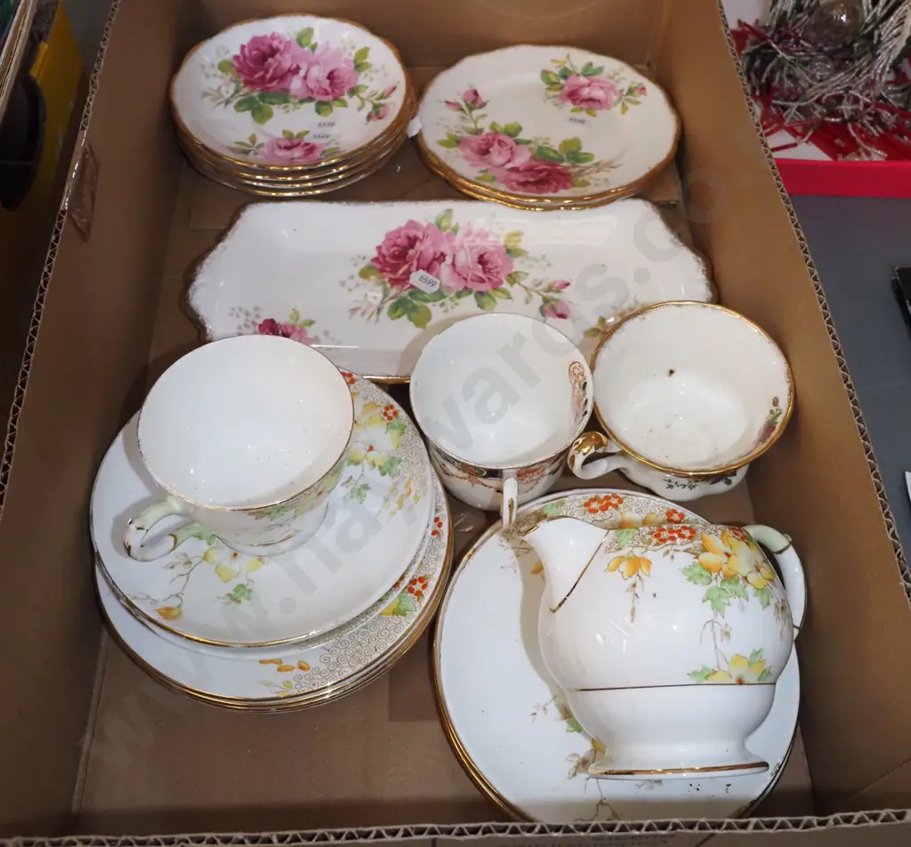 Royal Albert American Beauty plates, saucers etc Image 1++