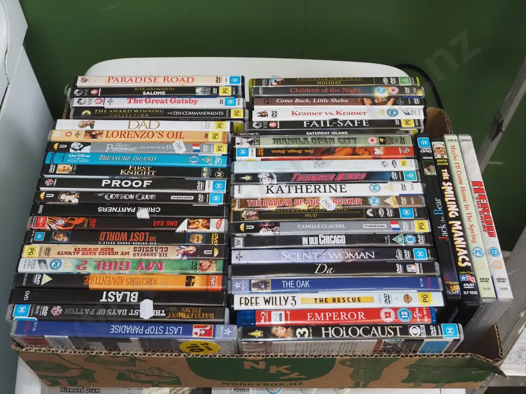 box of DVDs Image 1++