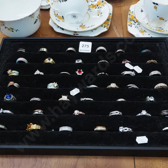 tray of dress rings