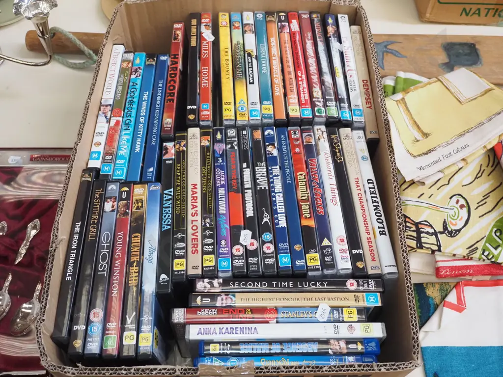 box of DVDs Image 1++