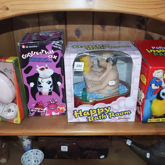 shelf of adult novelty toys