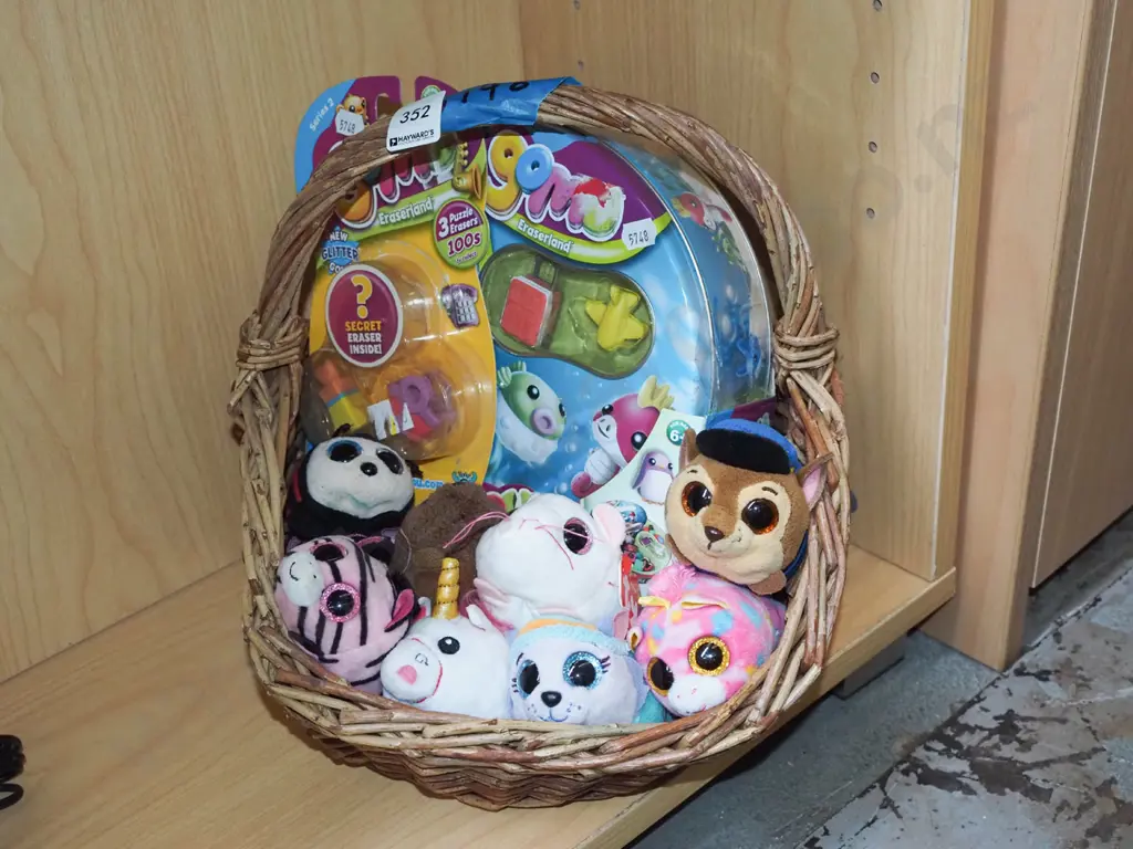cane basket, as new childrens toys Image 1++