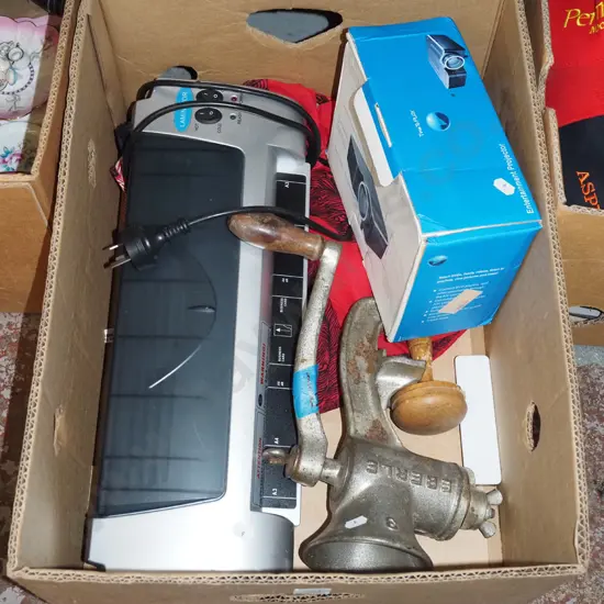 laminator, bench top mincer, data projector etc