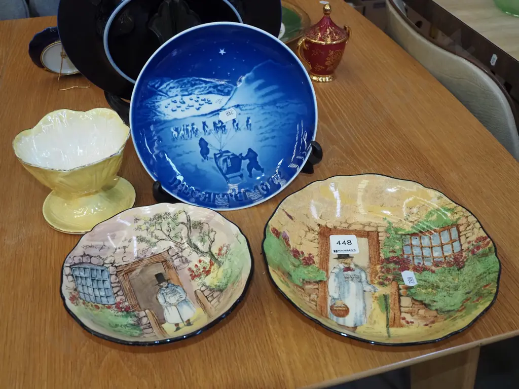 Copenhagen plate, gaffer bowls, Maling comport Image 1++