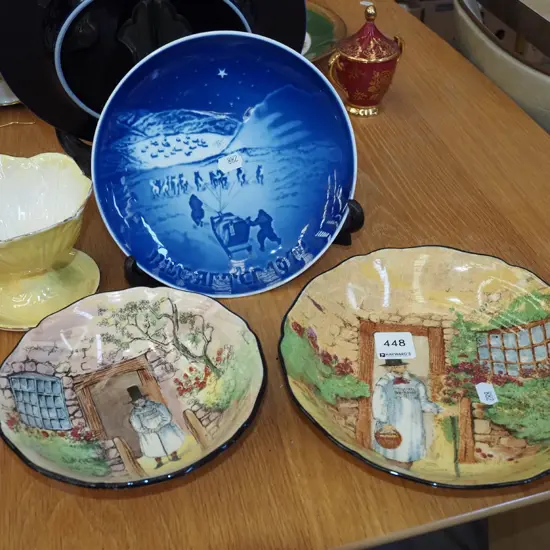 Copenhagen plate, gaffer bowls, Maling comport