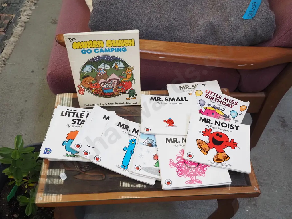 Mr Men books and Munch Bunch Go Camping Image 1++