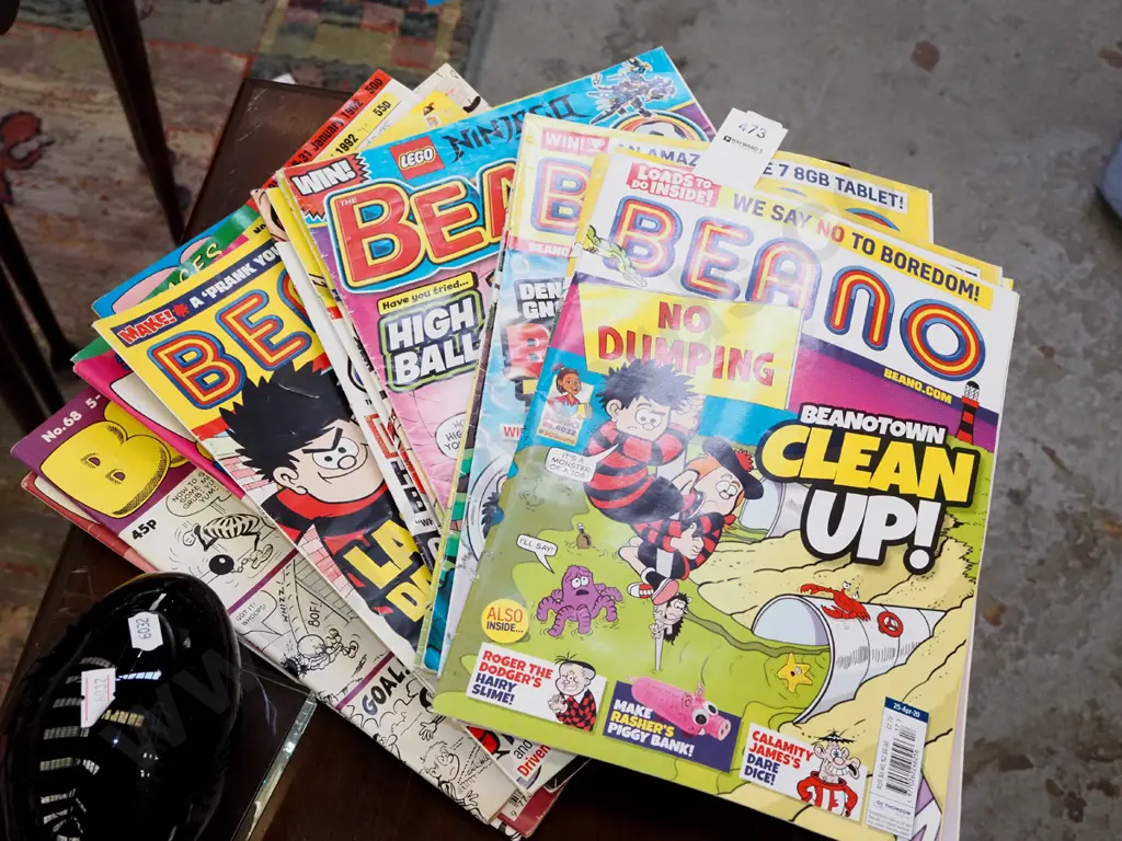 stack of English comic books Image 1++