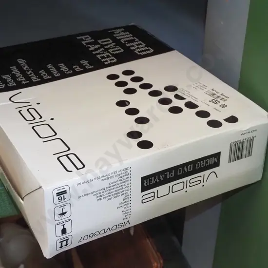 as new boxed Visione micro DVD player