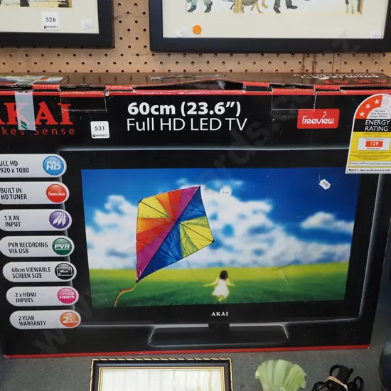 boxed as new Akai 60cm LED TV