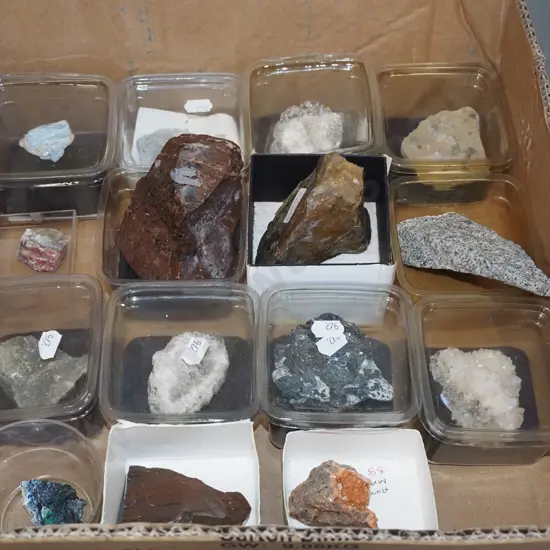 box of gemstones