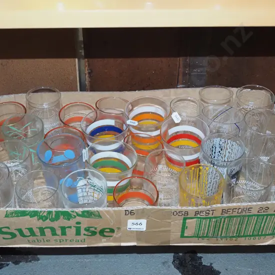 box of tumblers