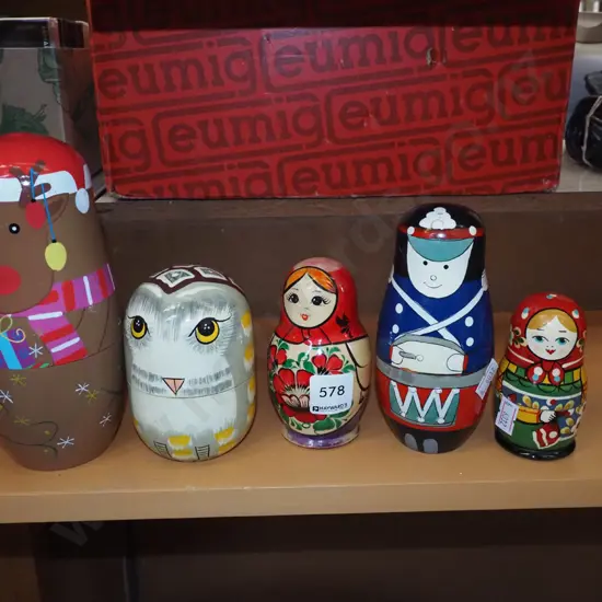 5x bubushka dolls
