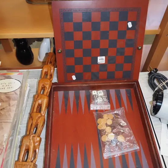 games compendium - missing pieces, carved elephant statue H420