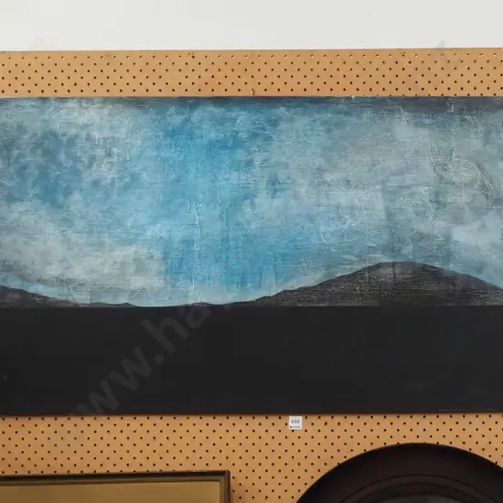 unframed oil on board - landscape