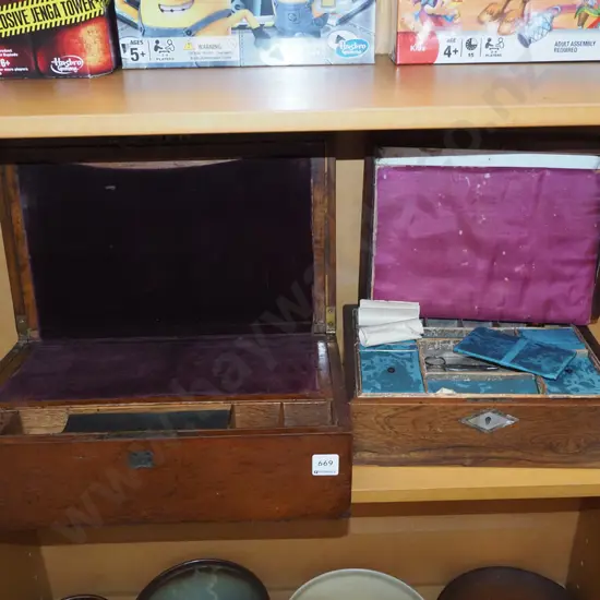 2x restorer's writing boxes