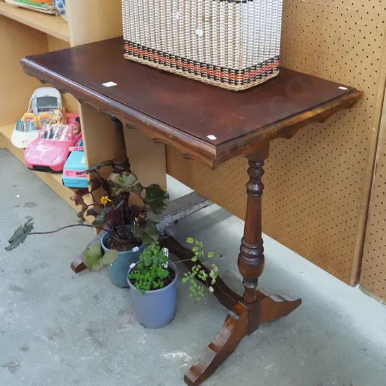 mahogany hall table H660 W750 D430