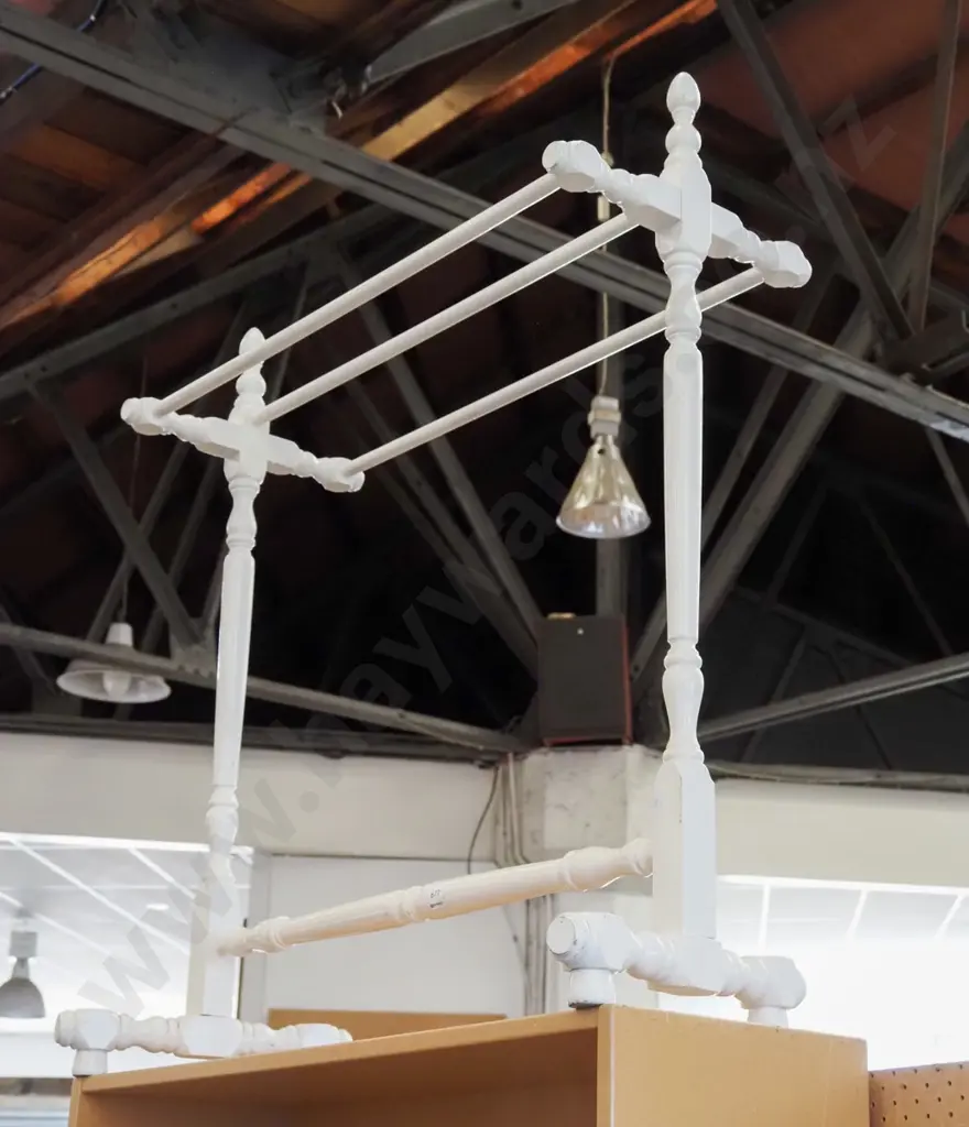 white painted towel rail Image 1++