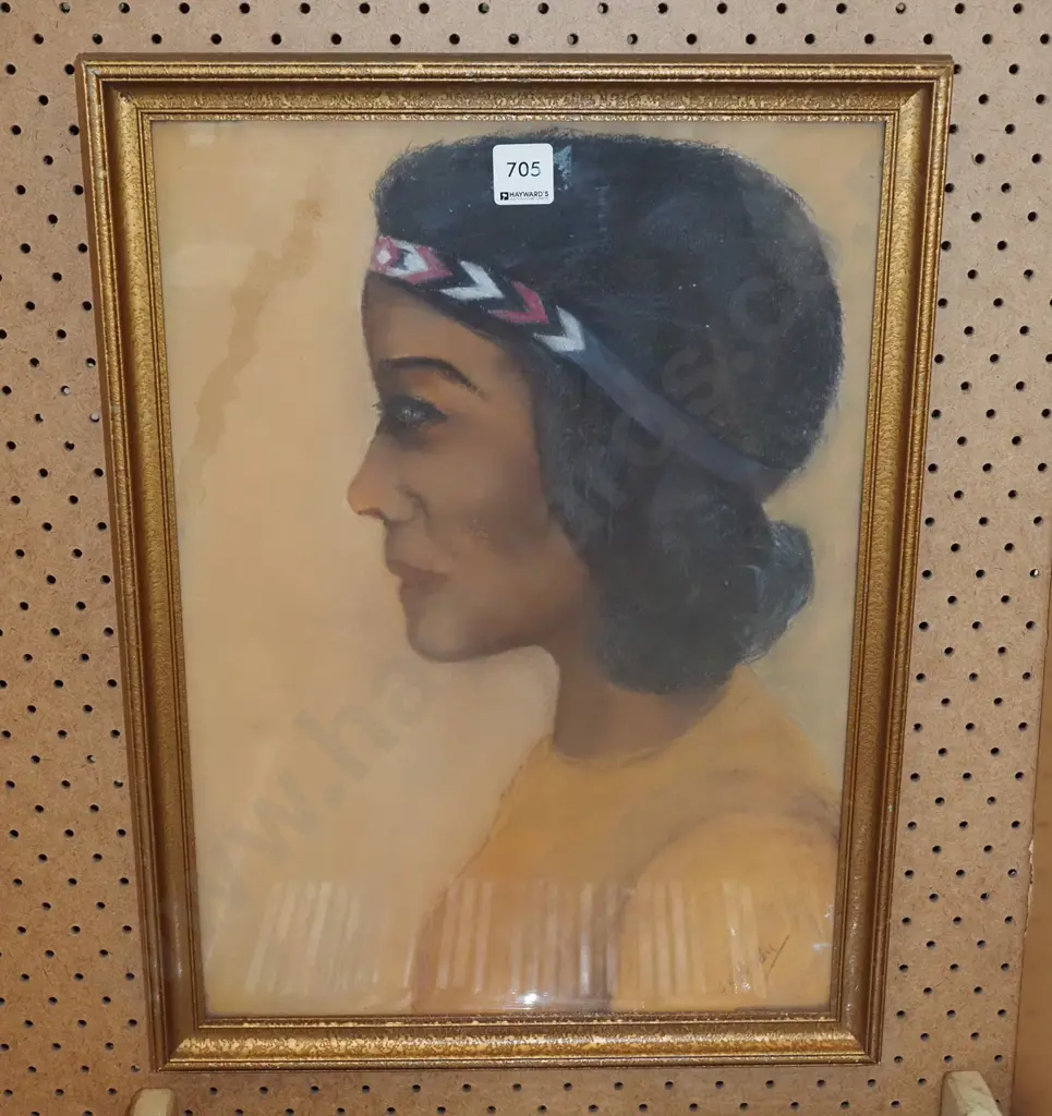 framed pastel - woman Image 1++