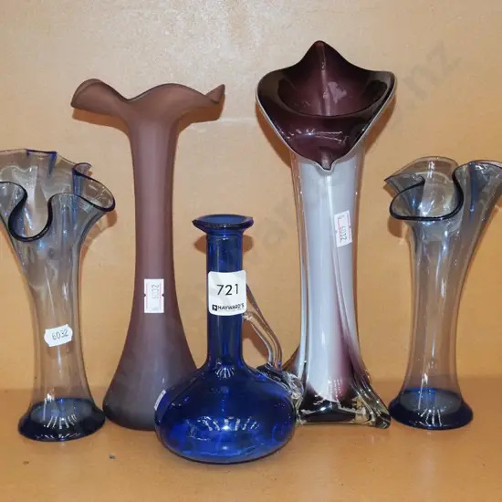 assorted glass vases Tallest H250