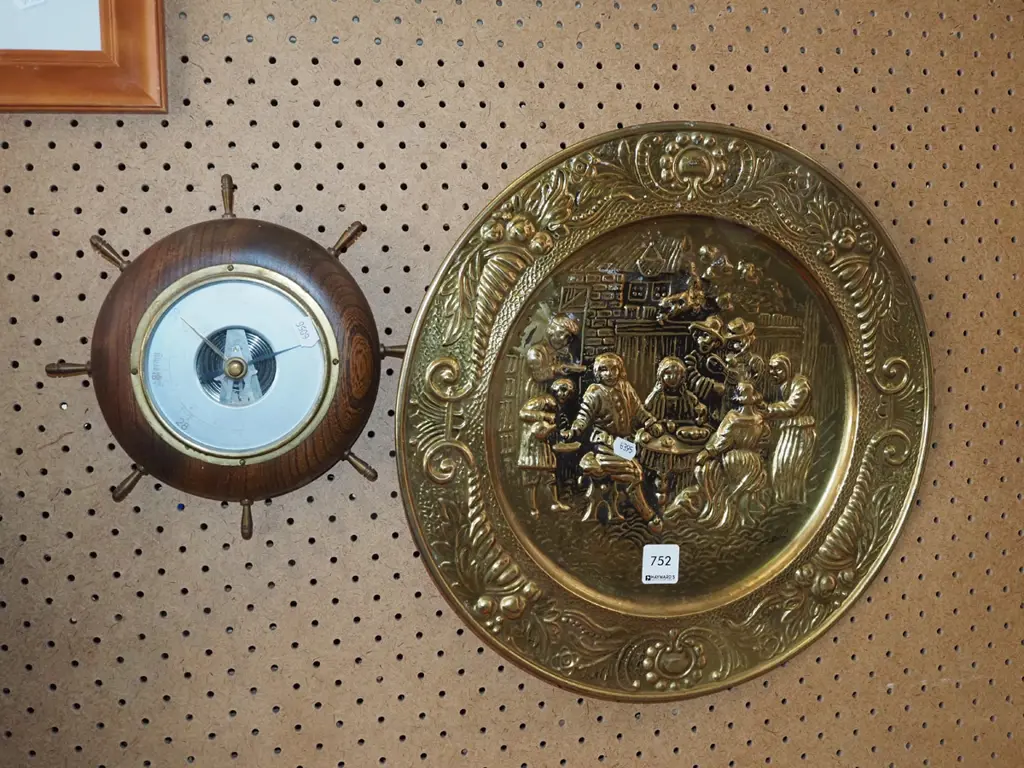 pressed brass wall charger Image 1++