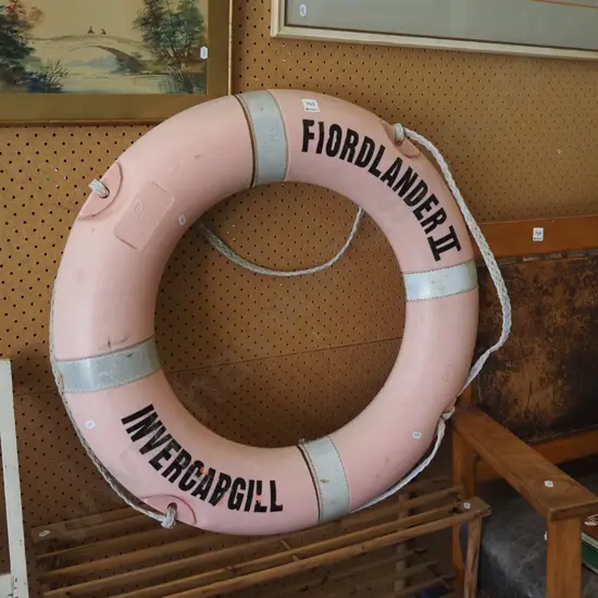 Fiordlander II, Invercargill life buoy