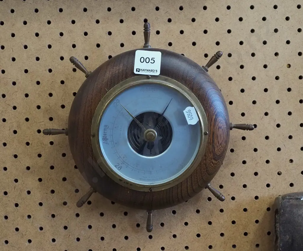ships wheel barometer Image 1++