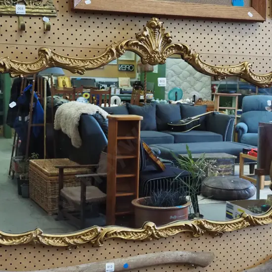 ornate gilt framed mirror H1000 W660