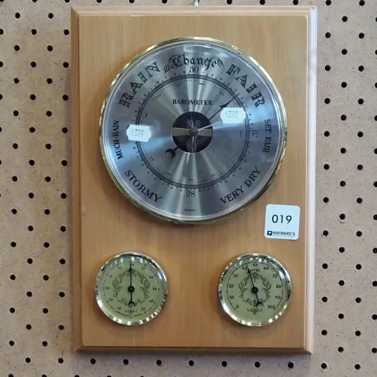 wall mounted thermometer/barometer/hydrometer