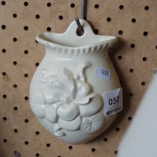 small floral themed wall pocket vase