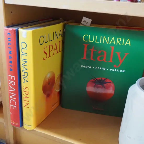 3x cookbooks - Culinaria - France, Spain, Italy