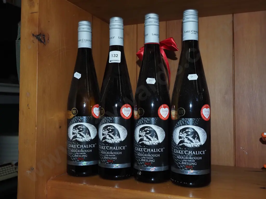 4x bottles of Lake Chalice Marlborough Falcon reisling 2015 Image 1++