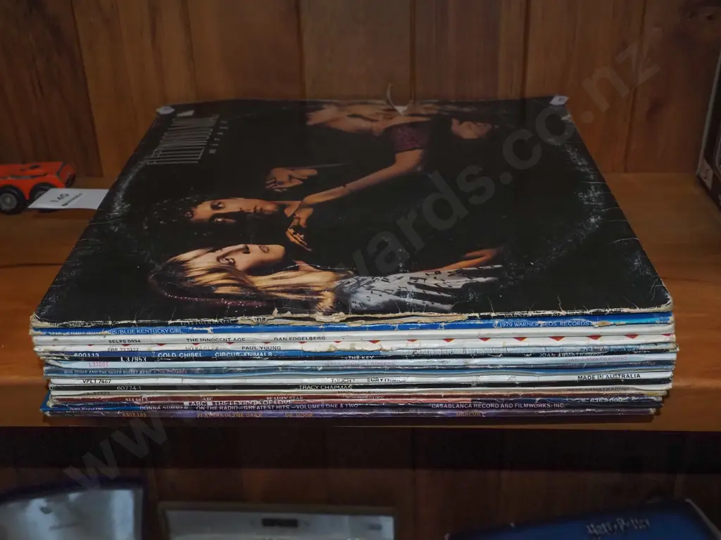 stack of LPs; Fleetwood Mac, Paul Young, Cold Chisel etc Image 1++