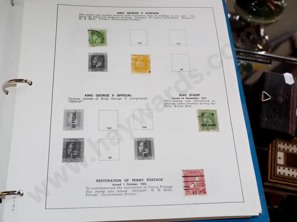 NZ stamp album Image 1++