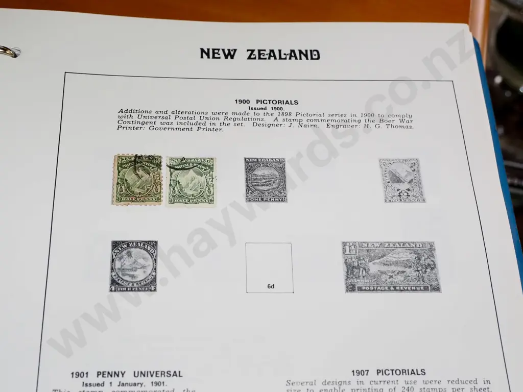 NZ stamp album Image 1++